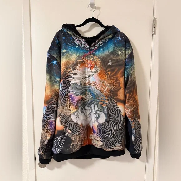 Threyda Neurogenesis Sherpa Hoodie by Blake Foster - size XXL - Picture 2 of 14